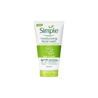 ژل شستشوی پوست خشک و حساس سیمپل 150 میل مدل Moisturizing Facial Wash